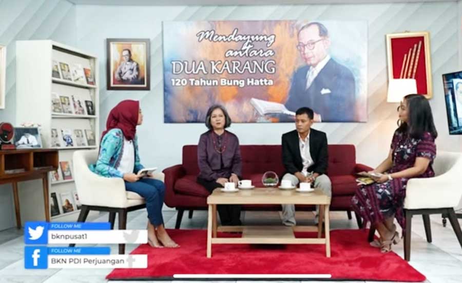 BKN PDI Perjuangan menggelar Talk Show ‘Pekan Bung Hatta’ membahas Bung Hatta dalam berbagai perspektif, ditayangkan di Channel Youtube BKN PDI Perjuangan